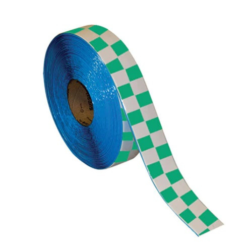 Superior Mark® Hazard Floor Tape - Green/White Checkerboard