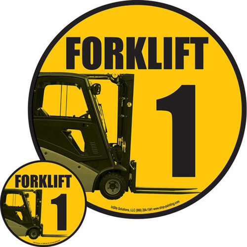 Fork Lift Floor Sign Custom Printed Identification Systems