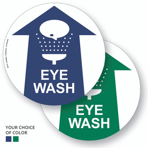 Eye Wash Floor Sign