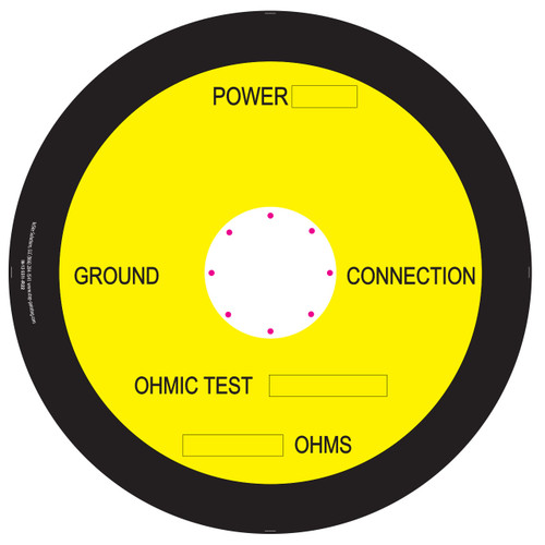 22" Power Pavement Marking Sign with 6" Center Hole