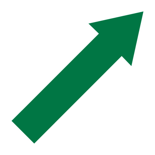 Superior Mark® Arrow Floor Markers - Green