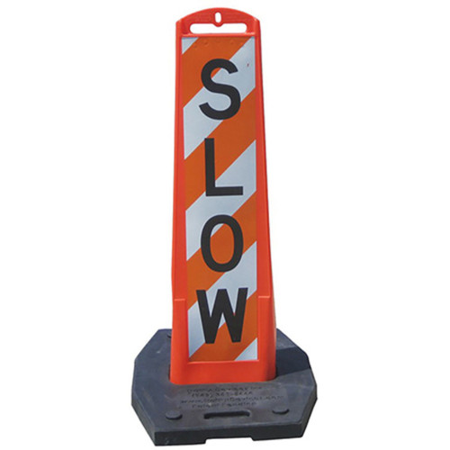 Double-Sided Vertical Barricade Panel (Orange)