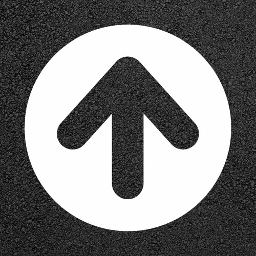 McDonald's Circle Arrow Stencil