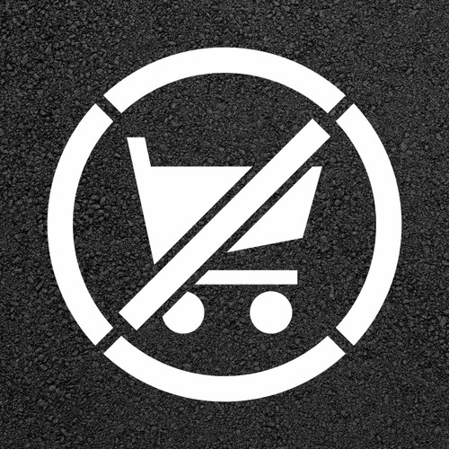 No Shopping Cart Stencil
