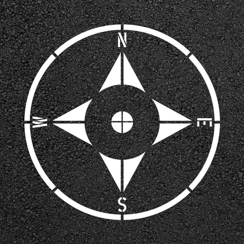 Compass Playground Stencil