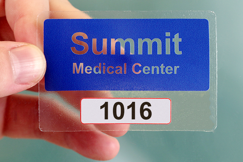 Custom Vinyl Parking Permit Decals (Clear), Front Stick - 2” x 3”, 50 tags per sheet